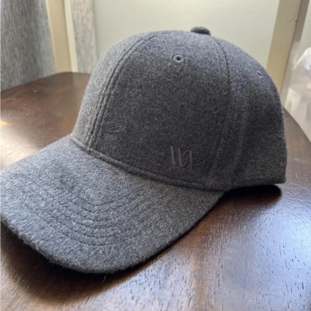 Gray Wool Baseball Cap